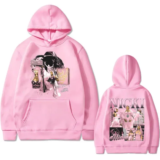 Rapper Nicki Minaj Pink Friday 2 Print Hoodie