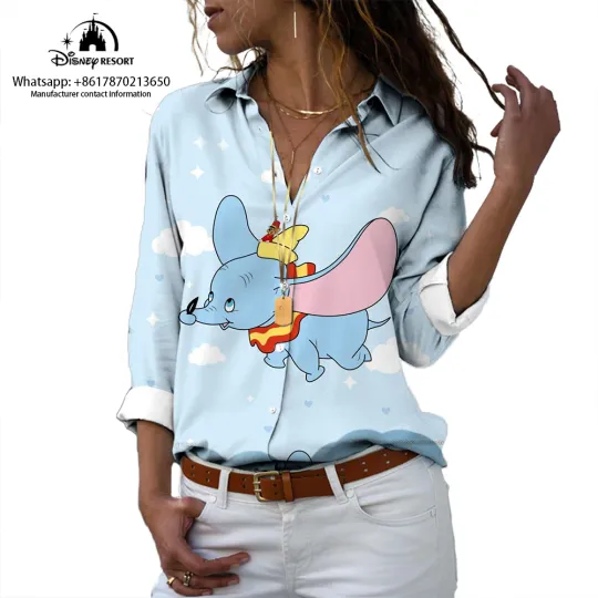 Disney Dumbo Anime Casual Shirt