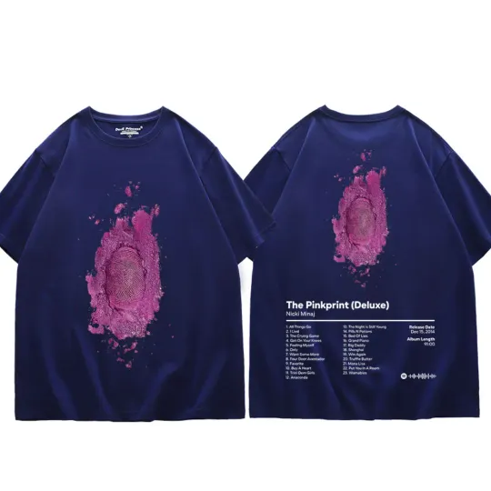 Singer Nicki Minaj Music Album Print T Shirt