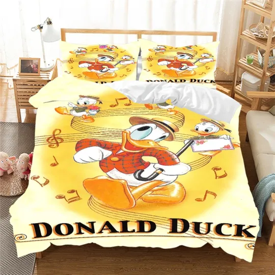 Disney Cartoon Donald Duck Daisy Bedding Set