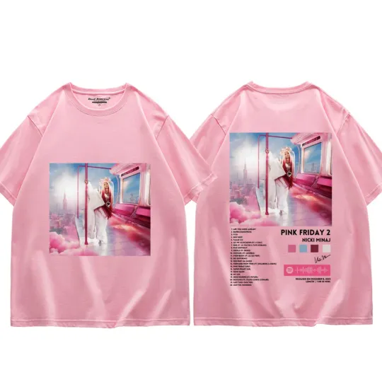 Singer Nicki Minaj Album Pink Friday 2 Graphic T Shirts