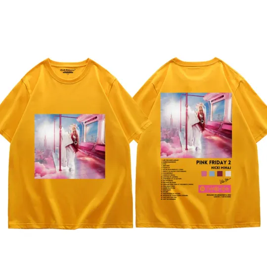 Singer Nicki Minaj Album Pink Friday 2 Graphic T Shirts