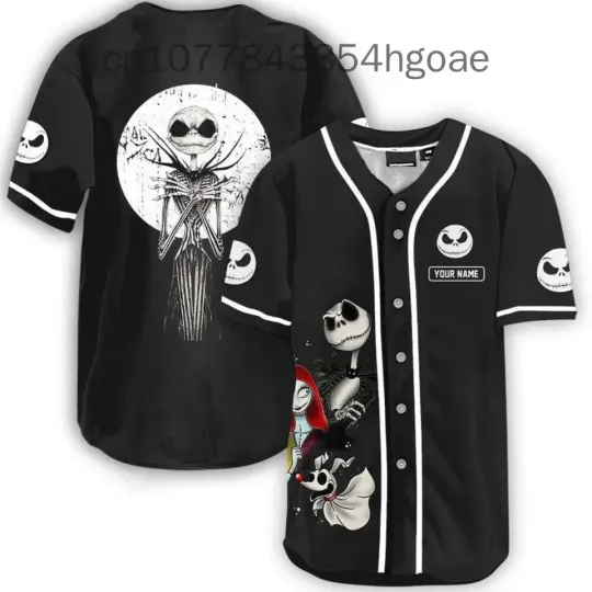 2024 Disney Jack Skellington And Sally baseball jersey