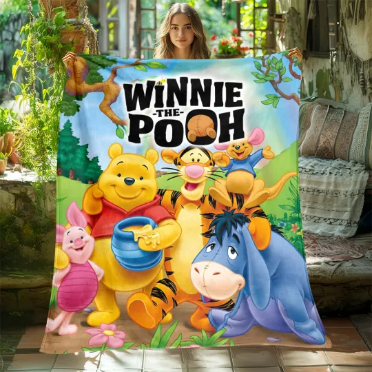 DisneyWinnie The Pooh Print Four Seasons Blanket