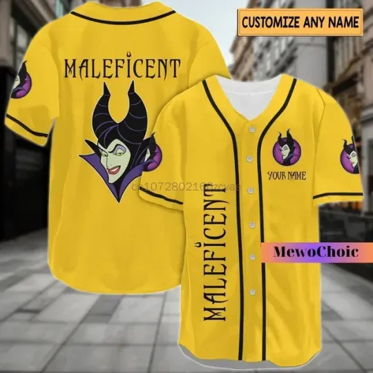 Disney Villain Maleficent Baseball Shirt