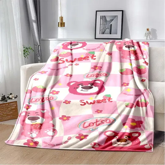 Warm Soft Disney Lotso Huggin Bear Custom Blanket