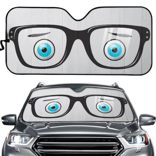 3D Cool Anger Eyes Printing Car Shades