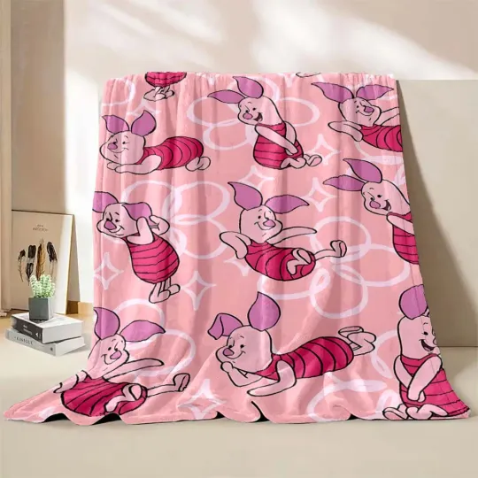 Disney Winnie The Pooh Piglet Print Blanket  Blanket