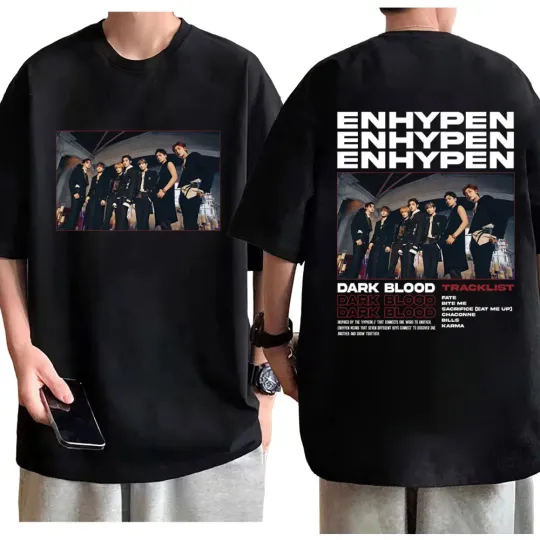 Enhypen Boy Band Graphic T Shirts