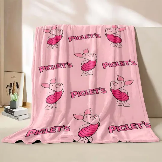 Disney Winnie The Pooh Piglet Print Blanket  Blanket