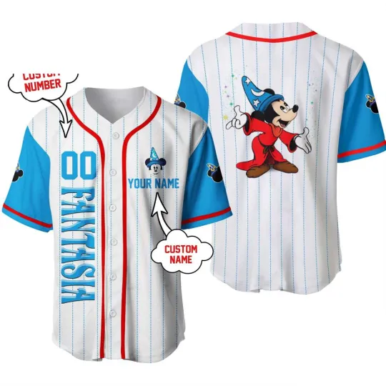 Disney Baseball Jersey, Disney Character Shirt