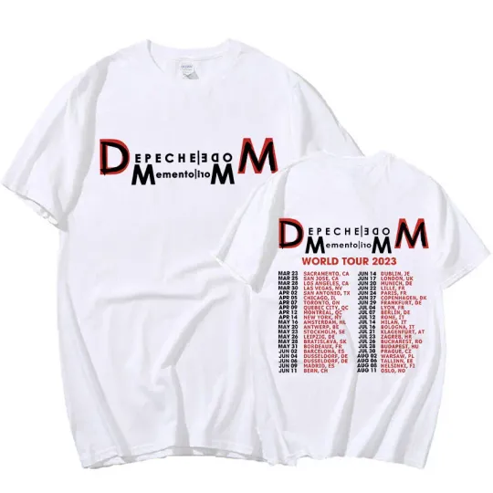 British Band Depeche Cool Mode Memento Mori World Tour T Shirts