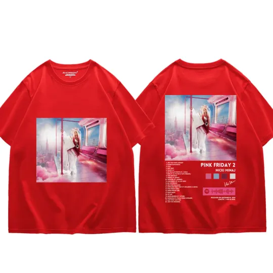 Singer Nicki Minaj Album Pink Friday 2 Graphic T Shirts