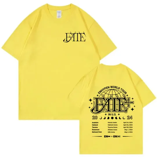 Kpop Enhypen World Tour 2024 Graphic T Shirts