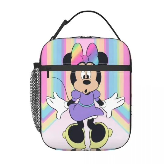 Custom Mickey Mouse Lunch Bag for Boys Kids, Food Box, Reusable Cooler Thermal Lunch Box