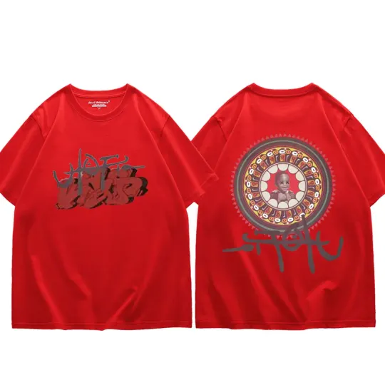 Rapper Cactus Jack Album Utopia Graphic T Shirts