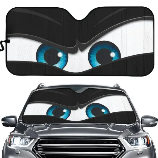 3D Cool Anger Eyes Printing Car Shades