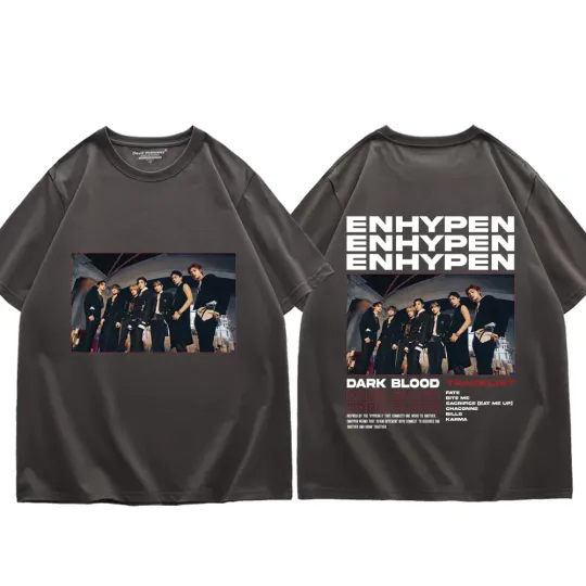 Enhypen Boy Band Graphic T Shirts