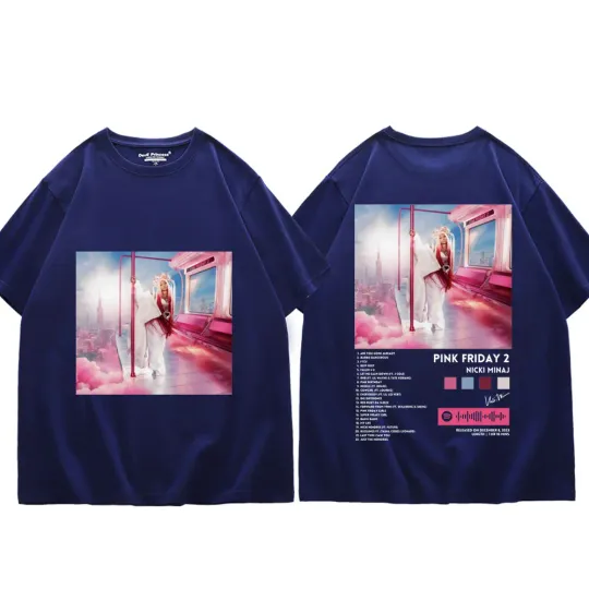 Singer Nicki Minaj Album Pink Friday 2 Graphic T Shirts