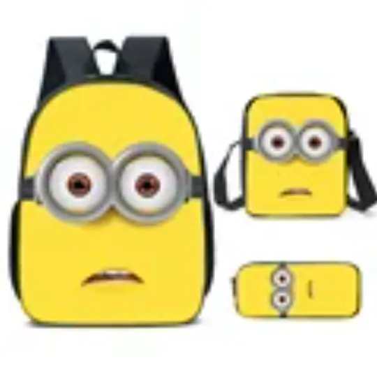 Minion Shool Backpack, Shoulder Bag, Minion Lover Gift, Back to School Gift