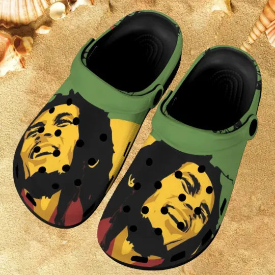Rapper Bob Marley Clogs Shoes