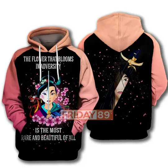 2024 Disney Princess Mulan 3d Hoodie