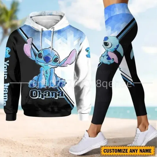 2023 New Disney Stitch Hoodie Legging Sets