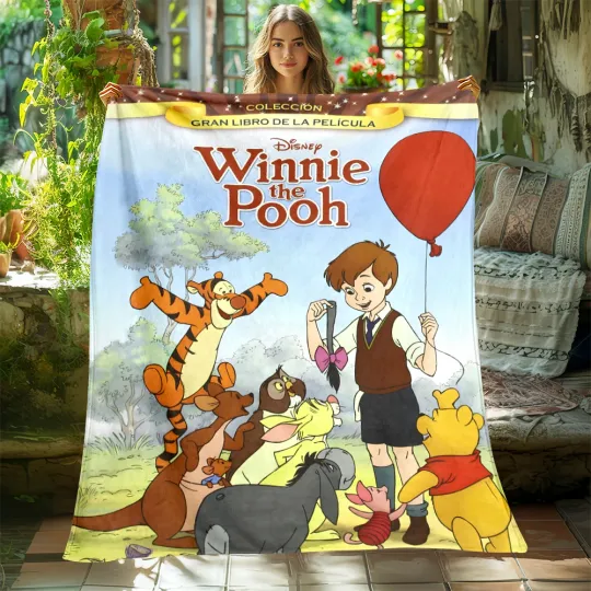 DisneyWinnie The Pooh Print Four Seasons Blanket