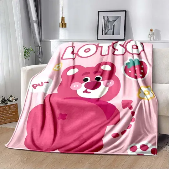 Warm Soft Disney Lotso Huggin Bear Custom Blanket