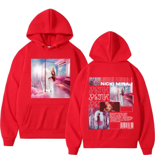 Rapper Nicki Minaj Music Album Pink Friday 2 Print Hoodie H