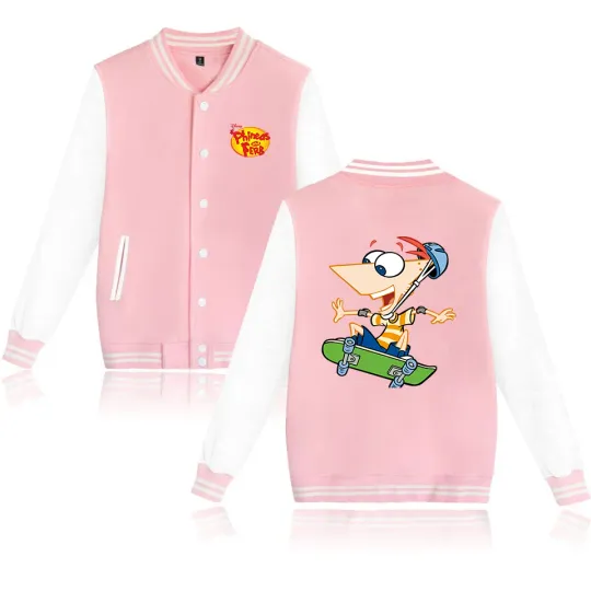 Disney Phineas And Ferb Jacket, Disney Baseball Jacket