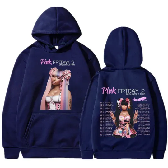 Nicki Minaj 2024 World Tour Hoodie Gag City Pink Friday 2 Concert