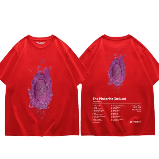 Singer Nicki Minaj Music Album Print T Shirt