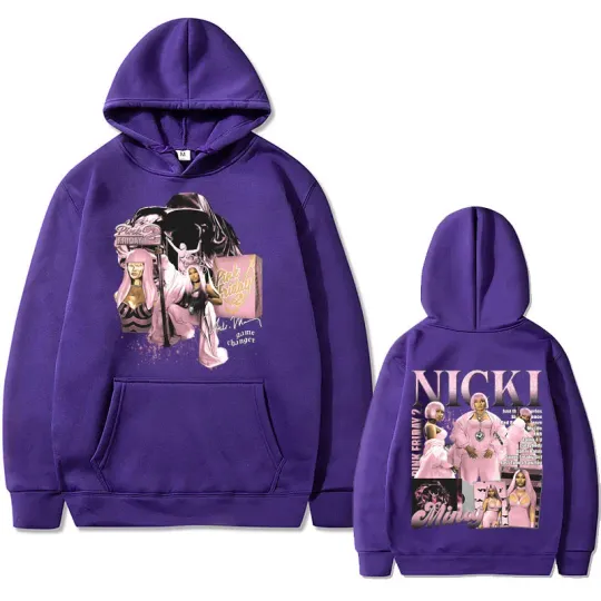 Rapper Nicki Minaj Pink Friday 2 Print Hoodie