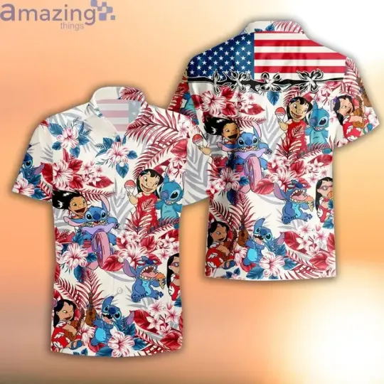 Disney Stitch Hawaiian Shirts Vacation Shirts Men's Hawaiian Shirts