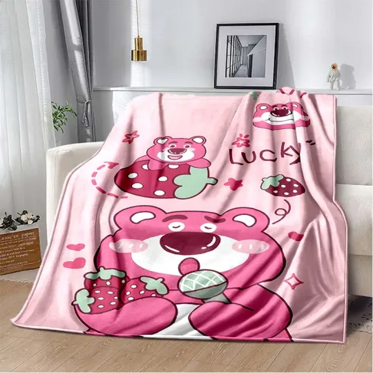 Warm Soft Disney Lotso Huggin Bear Custom Blanket