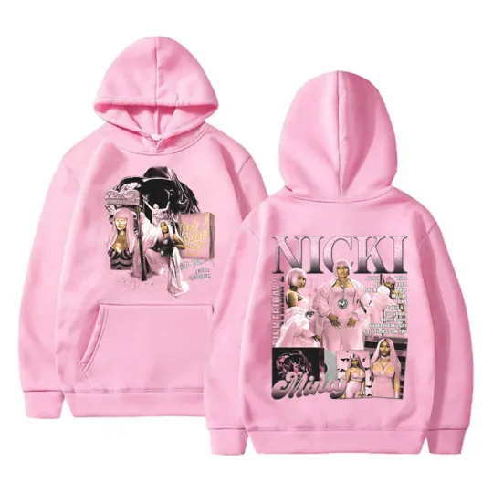 Nicki Minaj Pink Friday 2 Double Sided Print Hoodie