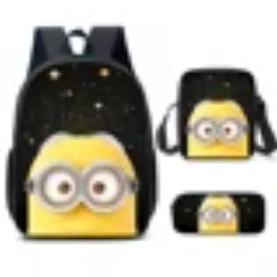 Minion Shool Backpack, Shoulder Bag, Minion Lover Gift, Back to School Gift