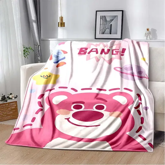 Warm Soft Disney Lotso Huggin Bear Custom Blanket