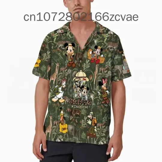 2024  Mickey and Friends Safari Animal Hawaii Shirt Disney Mickey Hawaiian Shirt