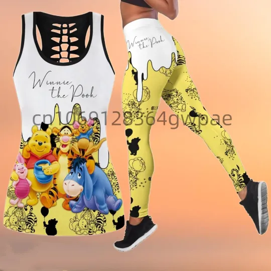 Winnie the Pooh Disney Hollow Tank Top Leggings Set