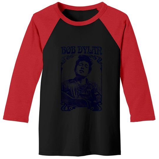 Bob Dylan Vintage Faded Style Baseball Tees