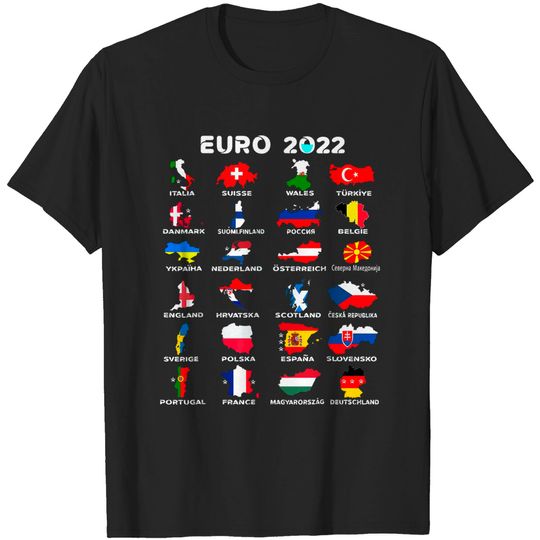 Euro 2022 Shirts Jersey All Countries Participating In Euro 2022 T-Shirts European Cup 2022 Football Team Shirts Football Shirtss T Shirts Tee T-Shirts