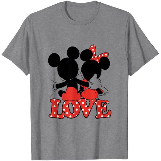 Disney Mickey And Minnie Couple Valentine T-Shirts