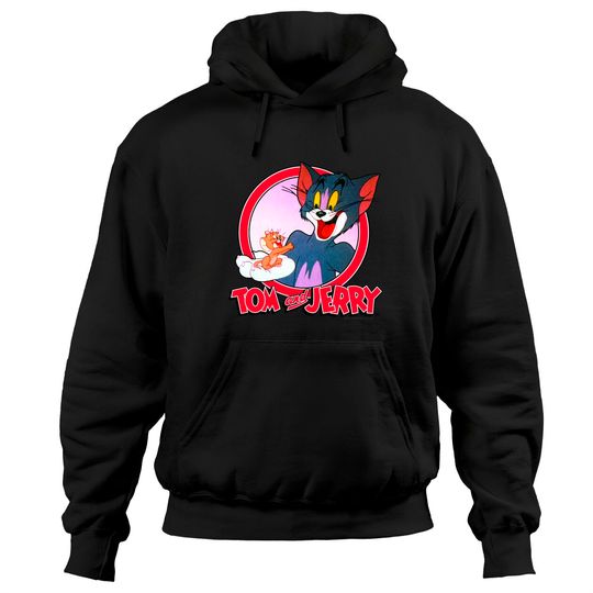 Tom And Jerry Hoodie Retro Style Portrait