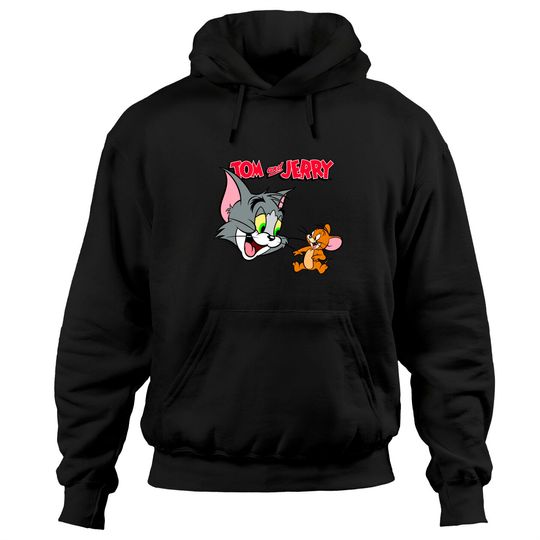 Tom And Jerry Hoodie Logo Portrait