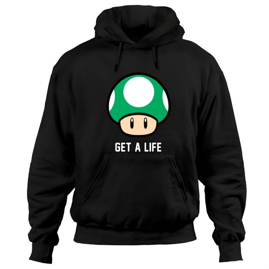 1up Mushroom Hoodie Super Mario Get A Life