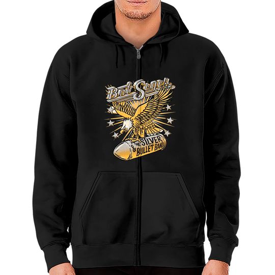 The Gold Bob Rock And Roll, The Silver & Bullet Band Classic Zip Hoodie, Bob Seger Zip Hoodie