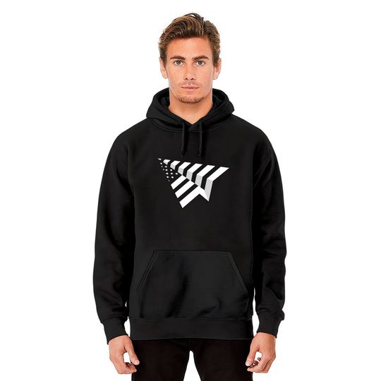 Paper Plane USA Paper Airplane Pullover Hoodie