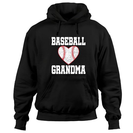 Vintage Baseball Grandma Pullover Hoodie
